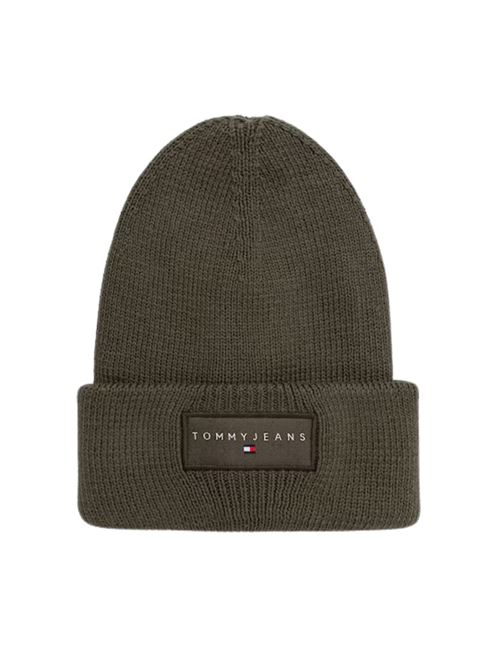 Cappello in maglia di cotone verde Tommy Jeans | AM0AM13666M12